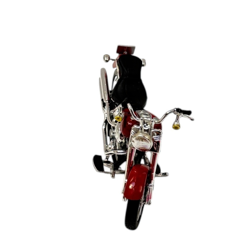 Maisto Harley-Davidson Diecast Motorcycle Red Black 1:18 Fat Boy c 1998 - Picture 3 of 7